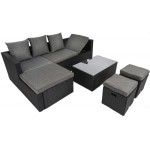 Садові меблі Di Volio Bologna Чорно-сірі 