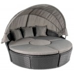 Садові меблі Di Volio MILANO чорно-сірі 