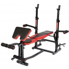 Лава для жиму York Fitness ASPIRE 220 зі стійкою для штанги та партою Скотта