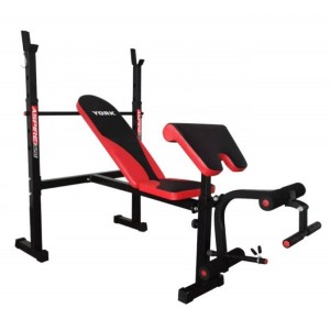 Скамья для жима York Fitness ASPIRE 320 со стойкой для штанги и партой Скотта