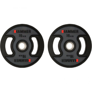 Олімпійські диски Hammer PU Weight Discs 2*15 кг 4709 Олімпійські диски Hammer PU Weight Discs 2*15 кг 4709