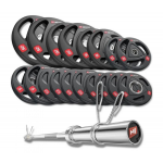 Набор олимпийских дисков Hop-Sport PRO 185 кг с грифом 220 см