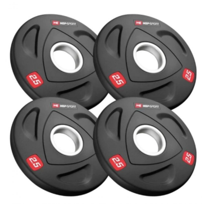 Набор дисков олимпийских Hop-Sport 4 х 2,5 кг, черный