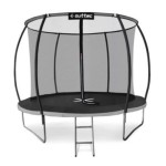 Батут Outtec Premium 12ft (374см) чорно-сірий із внутрішньою сіткою