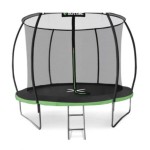 Батут Outtec Premium 12ft (374см) чорно-зелений із внутрішньою сіткою