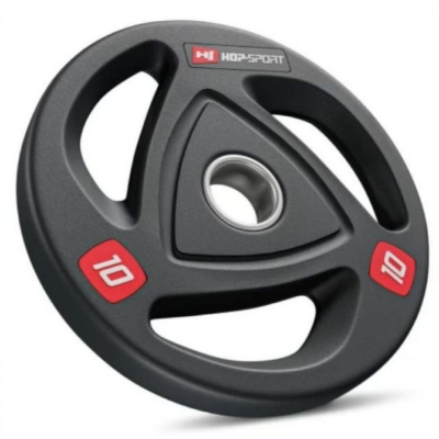 Диск для штанги олимпийский Hop-Sport 10 кг чугун