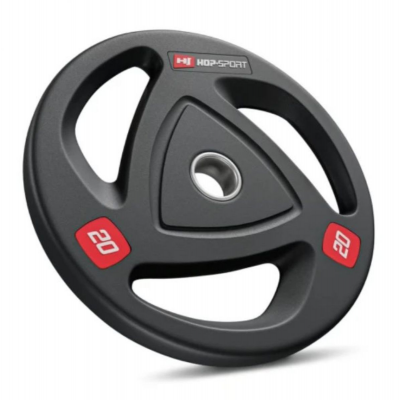 Диск для штанги олимпийский Hop-Sport 20кг, черный