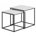 Комплект журнальних столиків Leobert Nika квадратний білий