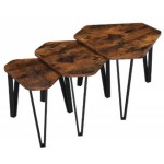 Комплект журнальних столиків Leobert Kombo 3 шт у стилі Loft