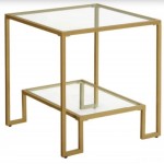 Журнальный столик Leobert Santorini в стиле Loft золотистый