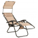 Шезлонг лежак Outtec Zero Graviti Sun раскладной с козырьком беж