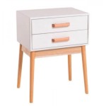 Тумба прикроватная Chomik AVESTA на два ящика в скандинавском стиле