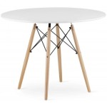 Стіл круглий Leobert Todi 100см білий