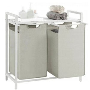 Корзина для белья Leobert Chariot с двумя отделениями 2x 46л Корзина для белья Leobert Chariot с двумя отделениями 2x 46л