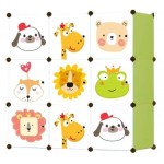 Модульна шафа-органайзер Leobert Kids для дитячих іграшок зелена