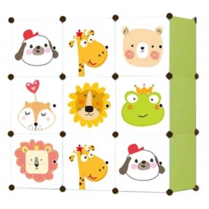 Модульный шкаф-органайзер Leobert Kids для детских игрушек зеленый Модульный шкаф-органайзер Leobert Kids для детских игрушек зеленый