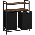 Кошик для білизни Leobert Costway 92 л з 2 полицями у стилі Loft