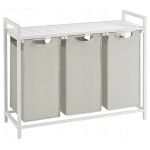 Кошик для білизни Leobert Chariot з трьома відділеннями 3 x 38 л