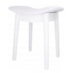 Табурет Chomik ROKA изогнутый в скандинавском стиле белый
