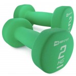 Набор гантелей неопреновых Hop-Sport HS-V020DR 2x2 кг зеленый