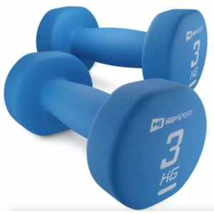 Гантели неопреновые Hop-Sport 2x3 кг синий
