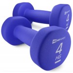 Гантели неопреновые Hop-Sport 2x4 кг фиолетовый