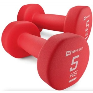 Гантели неопреновые Hop-Sport 2x5 кг красный Гантели неопреновые Hop-Sport 2x5 кг красный