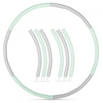 Хулахуп Gymtek с массажером 100см салатово-серый