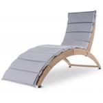 Садовий шезлонг Di Volio Ciampino бежево/сірий