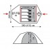 Намет туристичний 3-місний Tramp Mountain 3 (V2) Зелений TRT-023-green