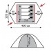 Палатка туристическая 4-х местная Tramp ROCK 4 (V2) Зеленая TRT-029-green