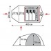 Палатка туристическая 3-х местная Tramp Cave 3 (v2) green UTRT-021