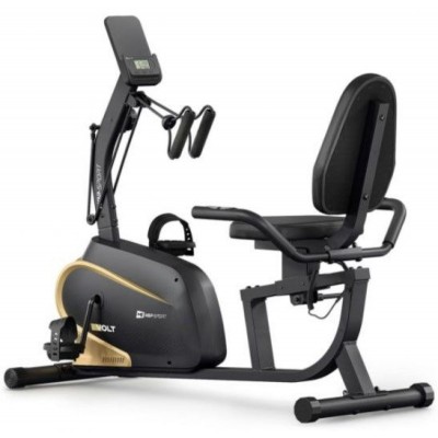 Горизонтальний велотренажер Hop-Sport HS-045L Volt магнітний золотистий