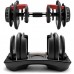 Гантеля розбірна регульована Gymtek 2,5-24 кг G-66882 Червона-Чорна