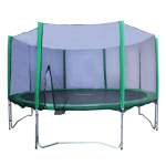 Батут KIDIGO 426 см с сеткой и стремянкой