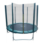 Батут KIDIGO 244 см з сіткою та драбиною