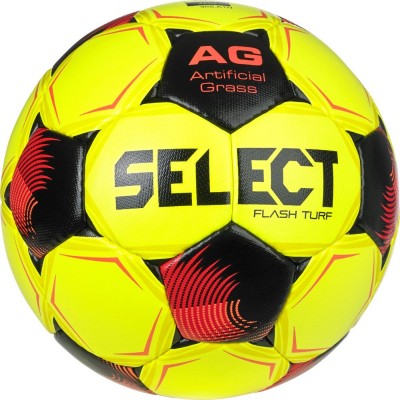 М'яч футбольний SELECT Flash Turf р.5 v26 FIFA Basic (008) жовто/червоний