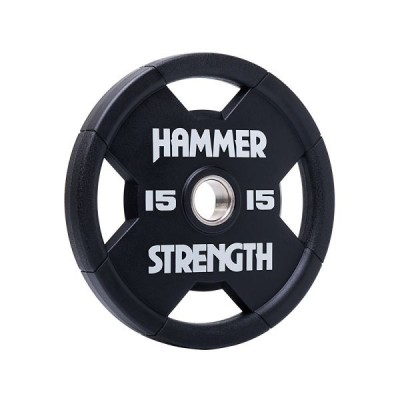 Диск олимпийский Hammer Strength 15 кг полиуретановый