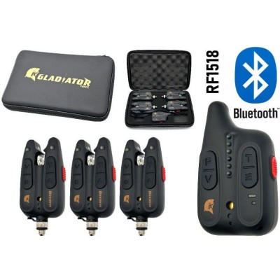 Набір сигналізаторів GLADIATOR BL1518 3+1 Black з пейджером + BLUETOOTH