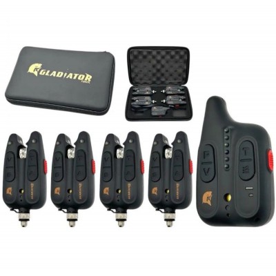 Набір сигналізаторів GLADIATOR RF1118 4+1 Black із пейджером
