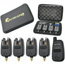 Набор сигнализаторов GLADIATOR RF298 4+1 Black с пейджером Набор сигнализаторов GLADIATOR RF298 4+1 Black с пейджером