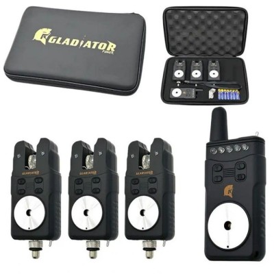 Набор сигнализаторов GLADIATOR RF698 3+1 Black с пейджером