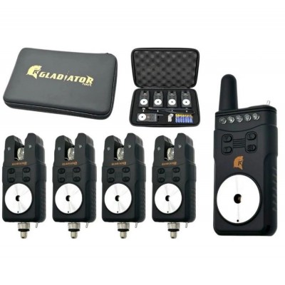 Набір сигналізаторів GLADIATOR RF698 4+1 Black з пейджером