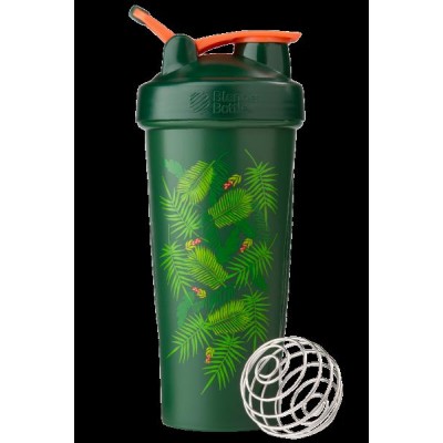 Спортивный шейкер BlenderBottle Classic Loop 820ml Special Edition Green-Coral (Art Palm) (ORIGINAL)