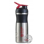 Спортивна пляшка-шейкер BlenderBottle SportMixer Stainless Steel Red 820мл (з нержавіючої харчової cтали) 