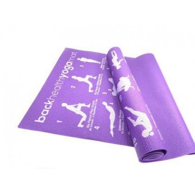Йога-мат (коврик для йоги) с чехлом Newt PVC Back Health 6 мм фиолетовый NE-4-15-17-V