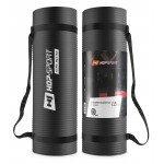Мат для фитнеса и йоги Hop-Sport HS-N015GM 1,5 см черный