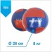 М'яч BS - медицинбол, ПВХ, червоно / синій, 8,5кг "