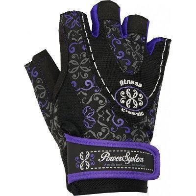 Перчатки для фитнеса и тяжелой атлетики Power System Classy Женские PS-2910 M Black/Purple