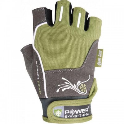 Перчатки для фитнеса и тяжелой атлетики Power System Woman’s Power PS-2570 M Green